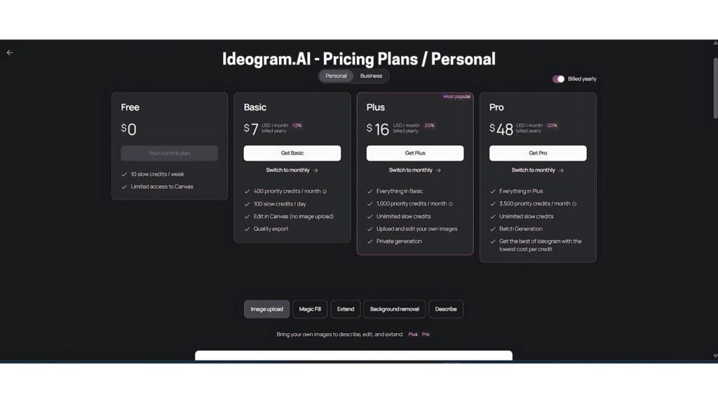 Ideogram Ai Pricing Plan Ideogram Ai Pricing Plan