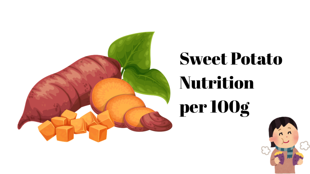 Sweet Potato Nutrition of per 100g