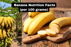 Banana Nutrition Facts (per 100 grams)
